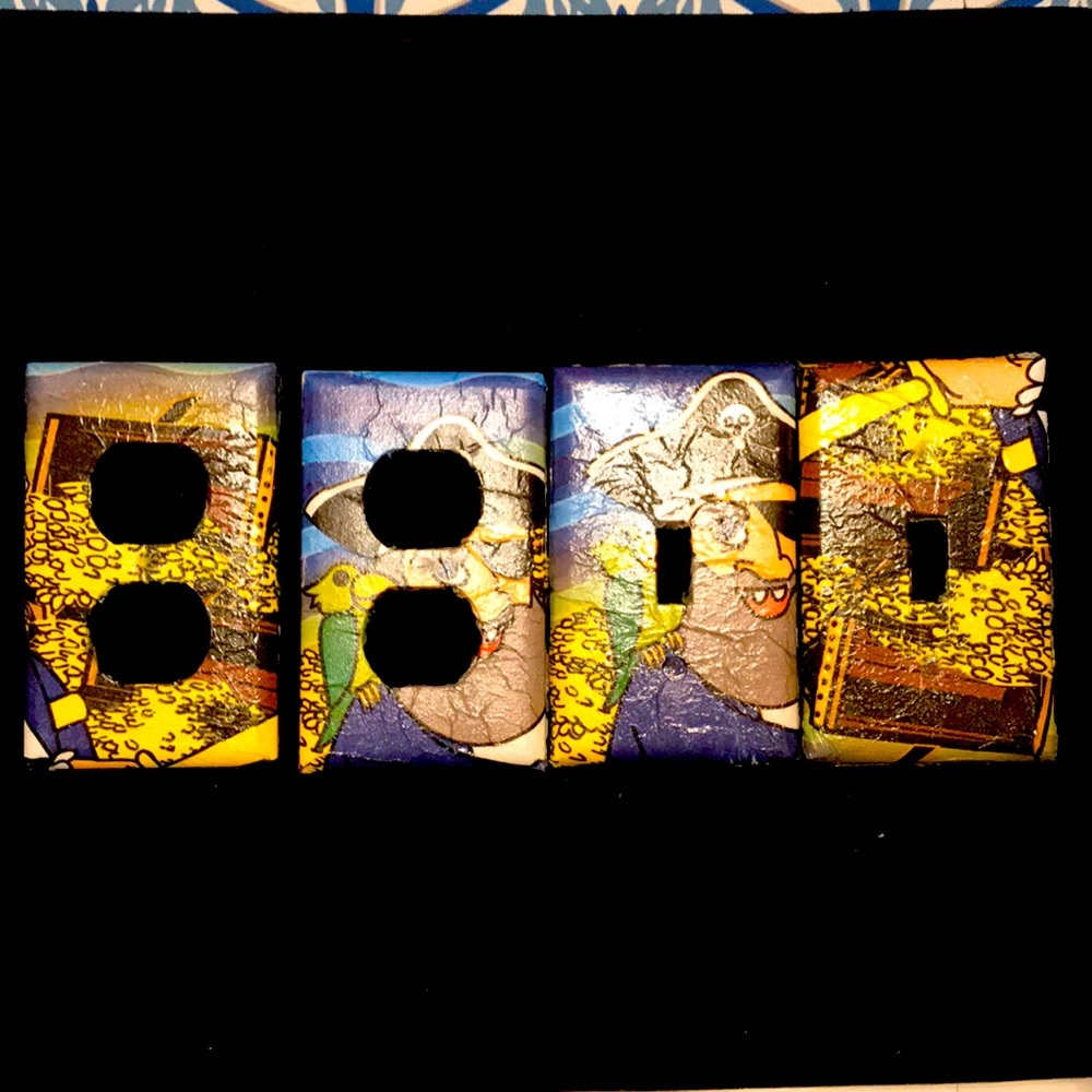 💖Light and plug cover plates